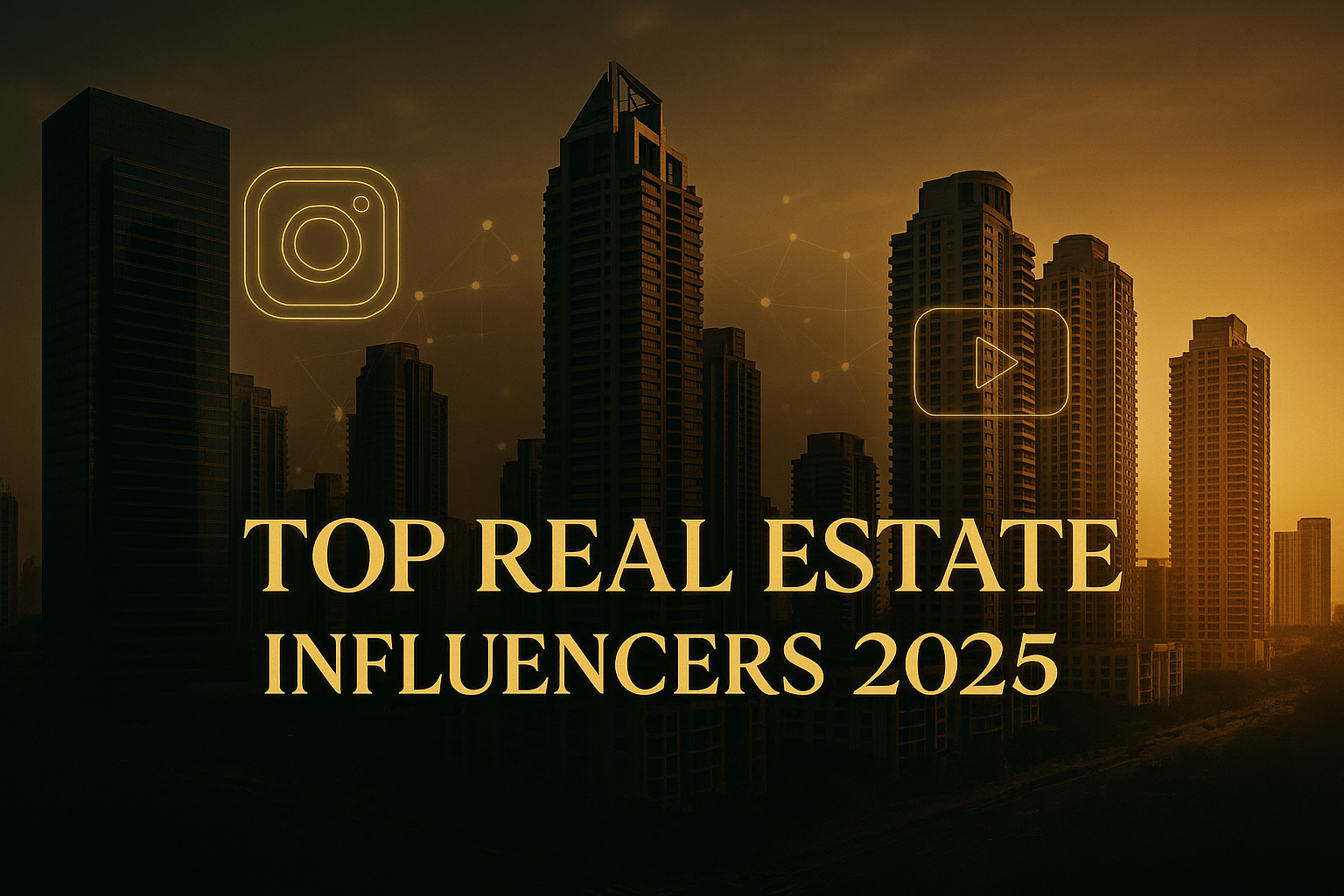 Top Real Estate Influencers in India 2025 with Harpreet Singh Ghulati – Luxury property and social media concept image.
